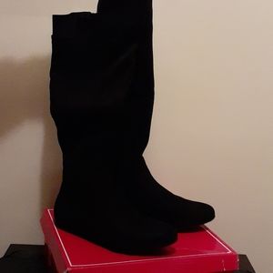 Black mid length boots